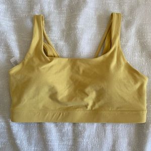 Athleta yellow exhale bra